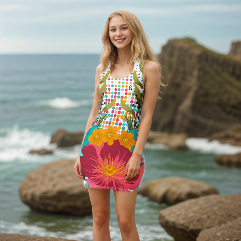 Flower Frame Cut & Sew Dress