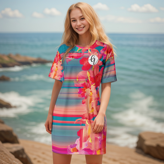 Barbie Floral T-shirt Dress