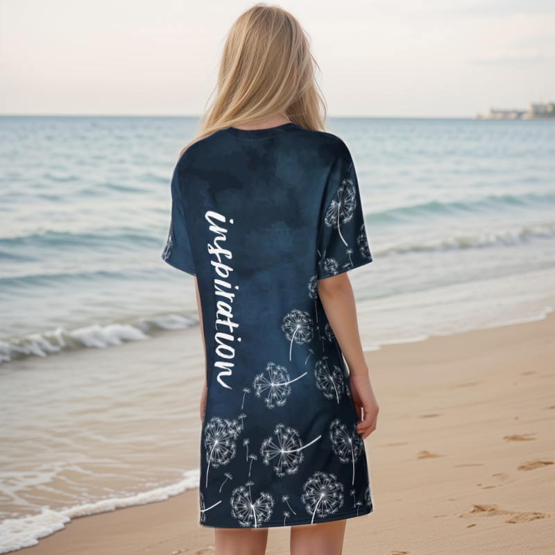 Blue Inspiration T-shirt Dress