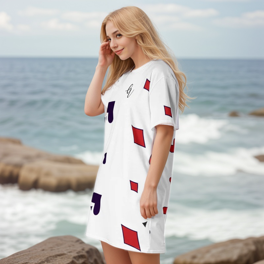 King of Heart T-shirt Dress