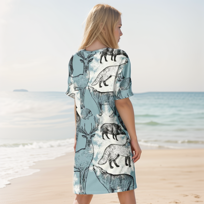 Lama Vintage T-shirt Dress