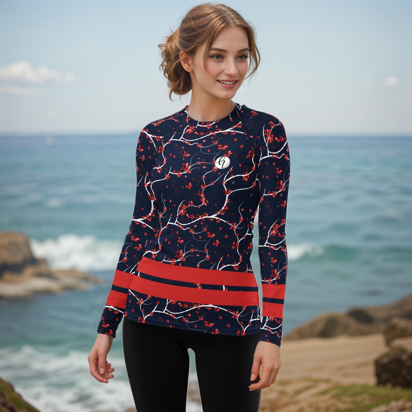 Blue Shades Rash Guard