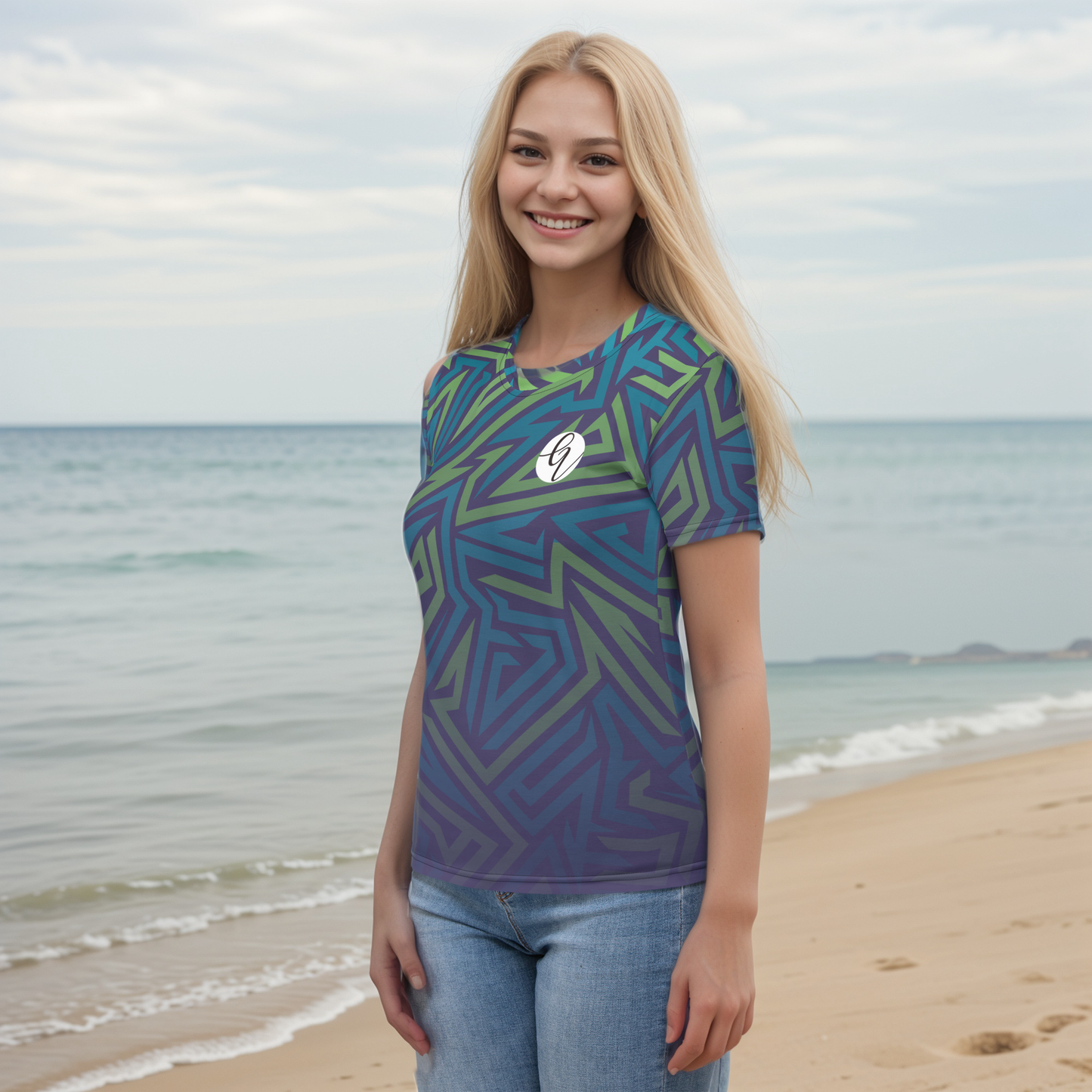 Cross Blue Line T-shirt