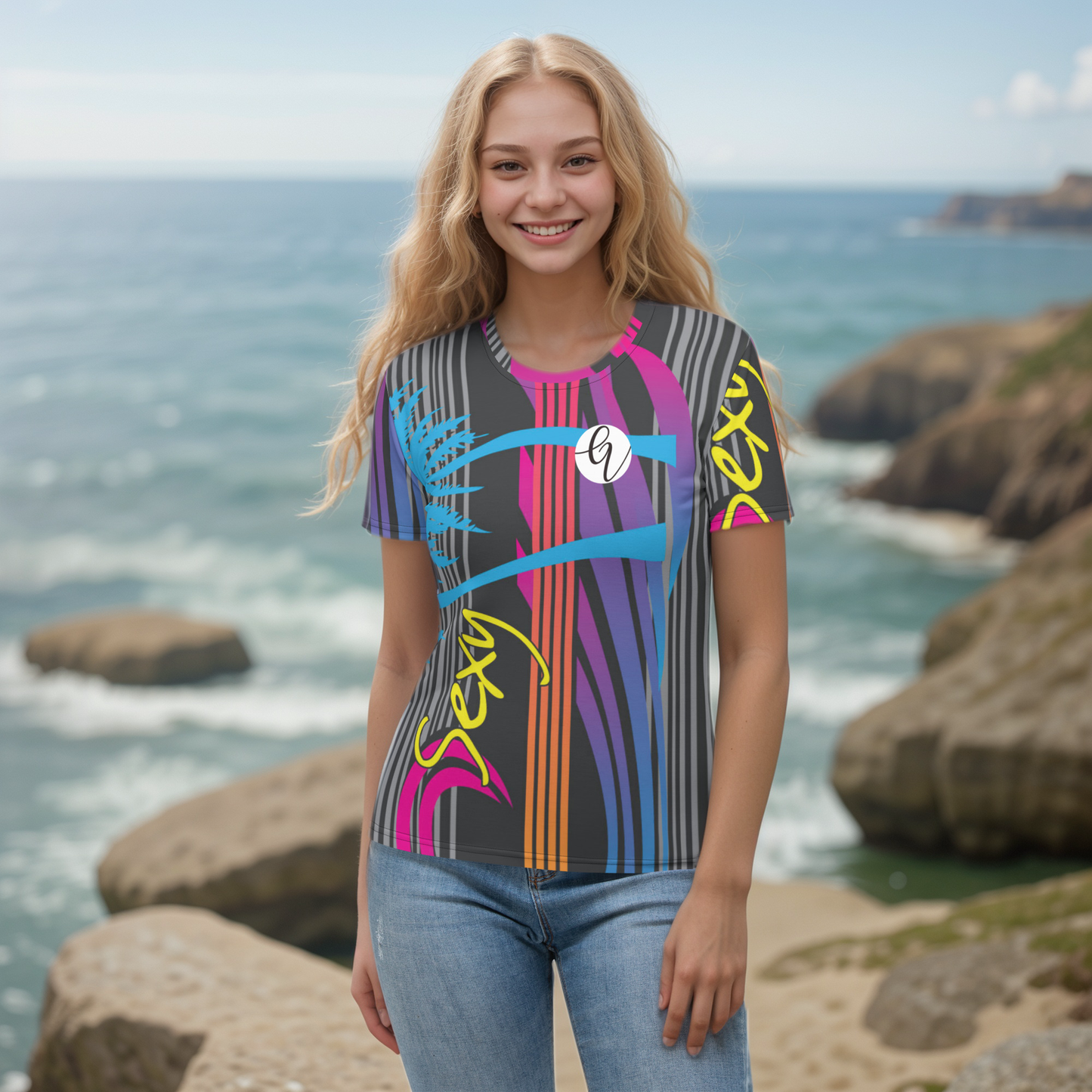 Multi Colour Lined T-shirt