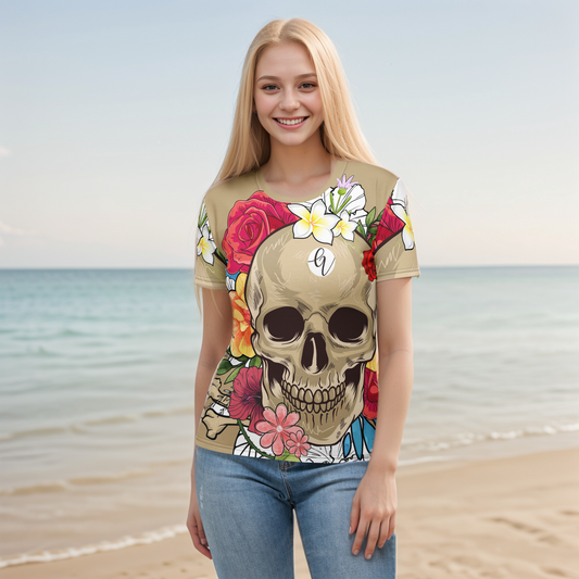 Skeletal Floral T-shirt