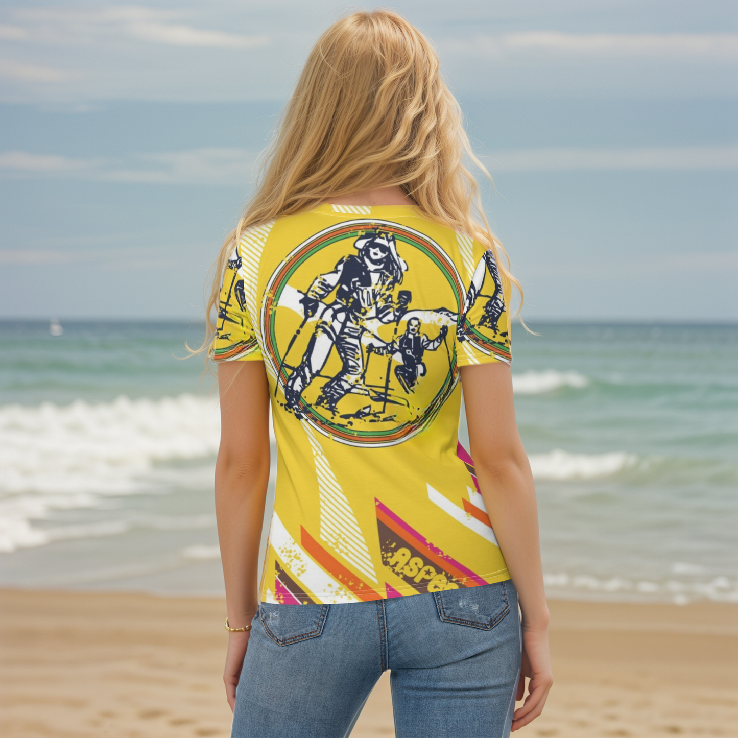 Yellow Skating Girl T-shirt