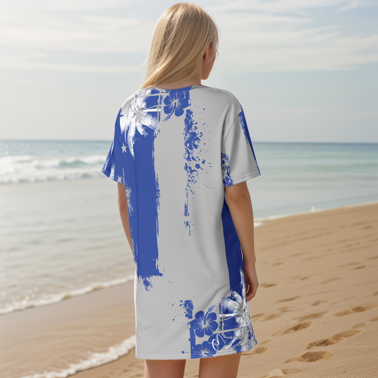 GirlieVault Blue T-shirt dress