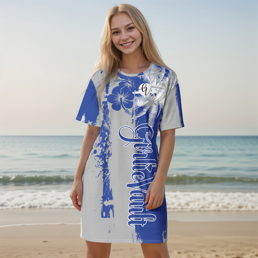 GirlieVault Blue T-shirt dress