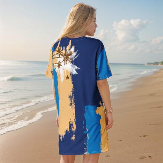 GirlieVault Brown T-shirt dress