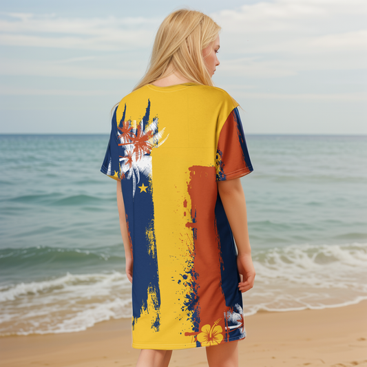 GirlieVault Orange T-shirt dress