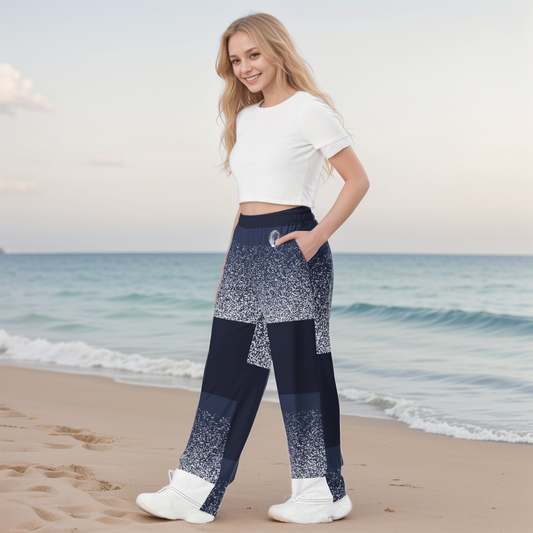 Sparking Blue Wide Leg Pants