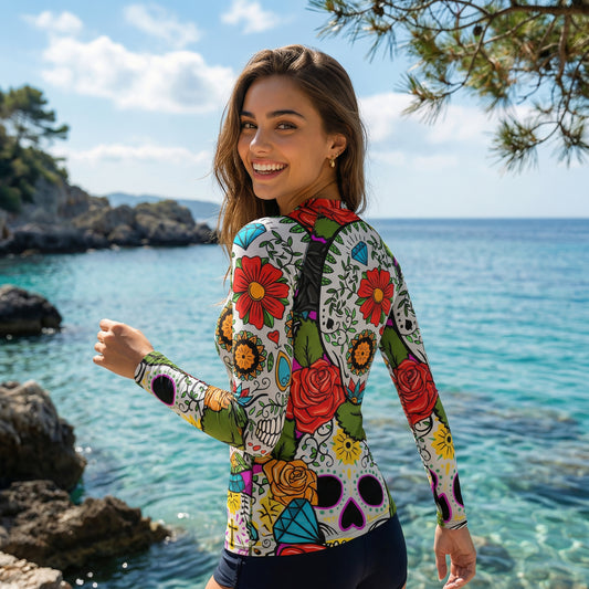 Dead Sugar Skull Rash Guard