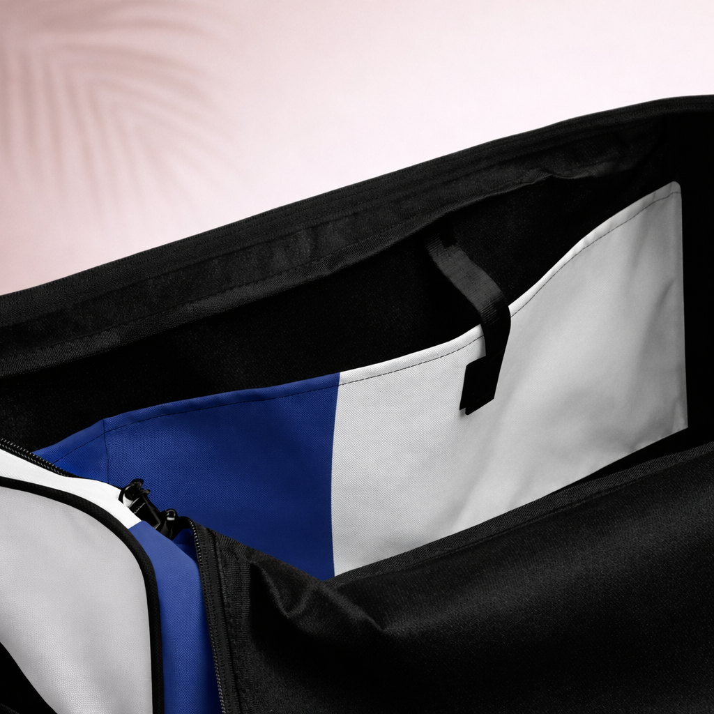 Blue Colored Duffle bag