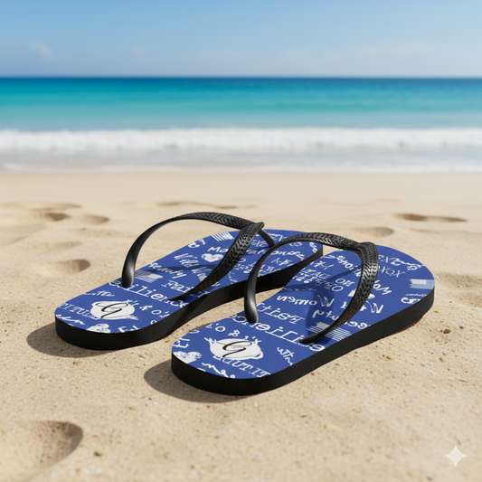 Resilience Blue Flip-Flops