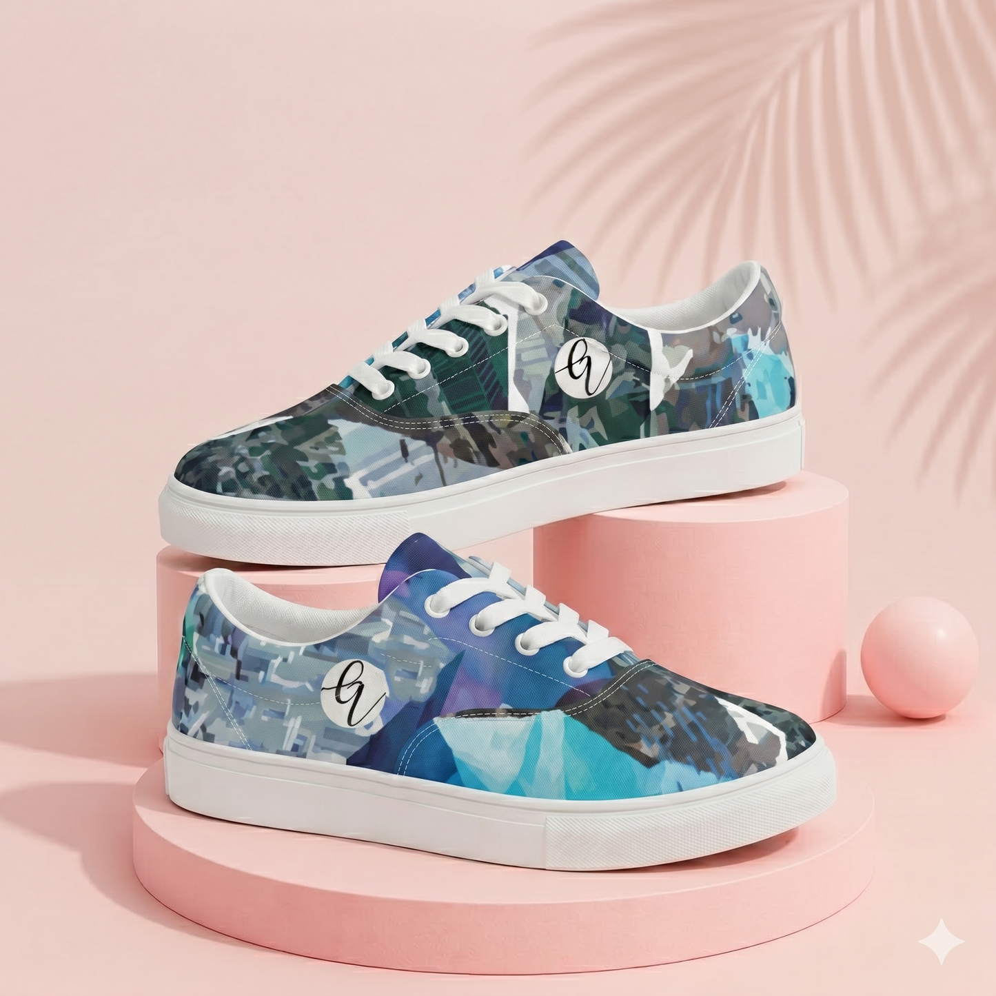 Mountain Artistry Lace-up Canvas Shoes