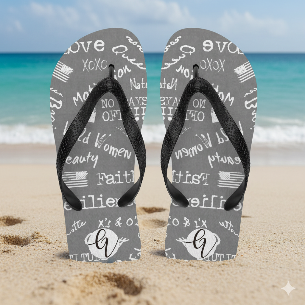 Resilience Grey Flip-Flops