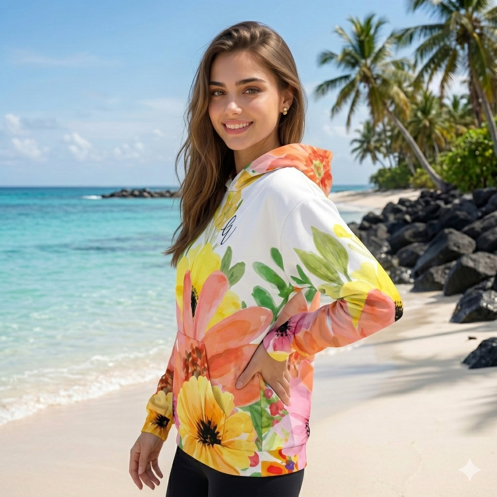 Spring Floral Hoodie