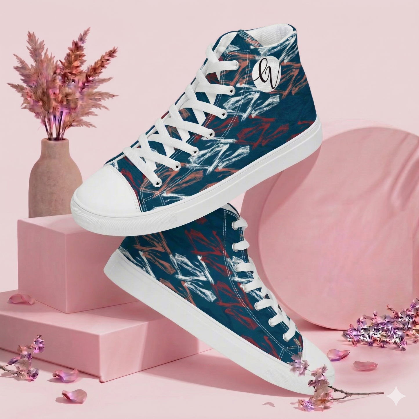Victoria Line high top canvas shoes