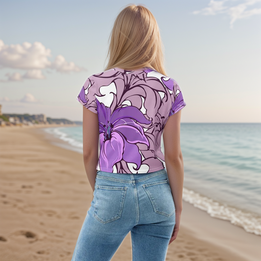 Lotus Flower Crop Tee