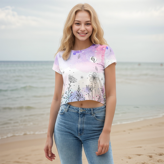 Aquarell Crop Tee