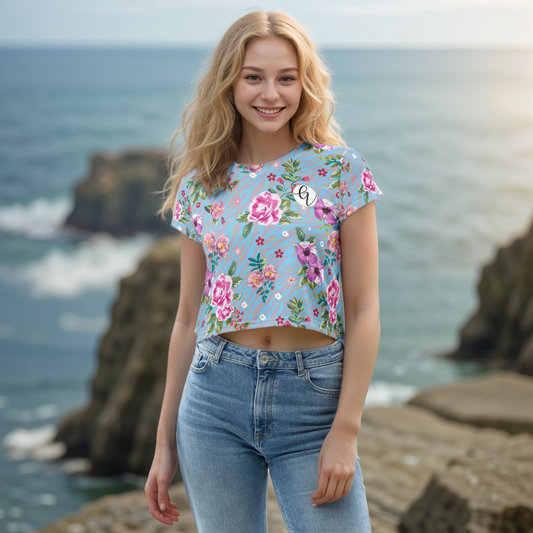 Rose And Hubble Crop Tee