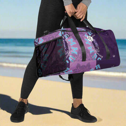 Purple Letters Duffle bag