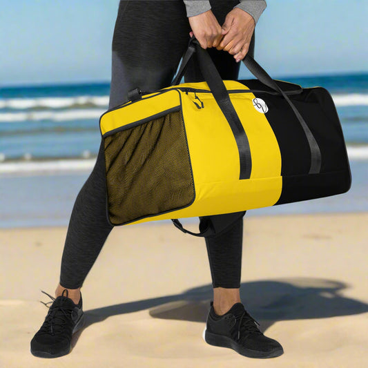 Yellow Colored Duffle bag
