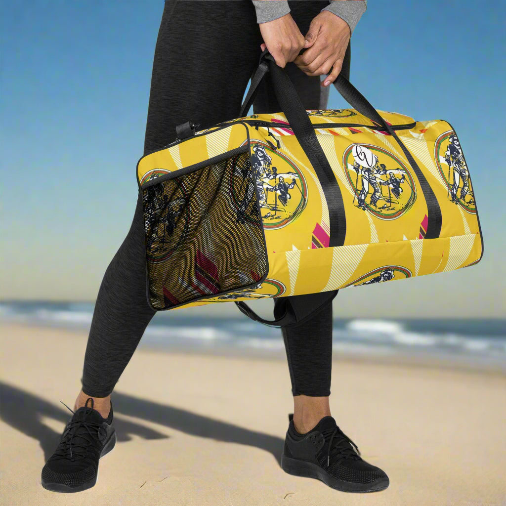 Yellow Skating Girl Duffle bag