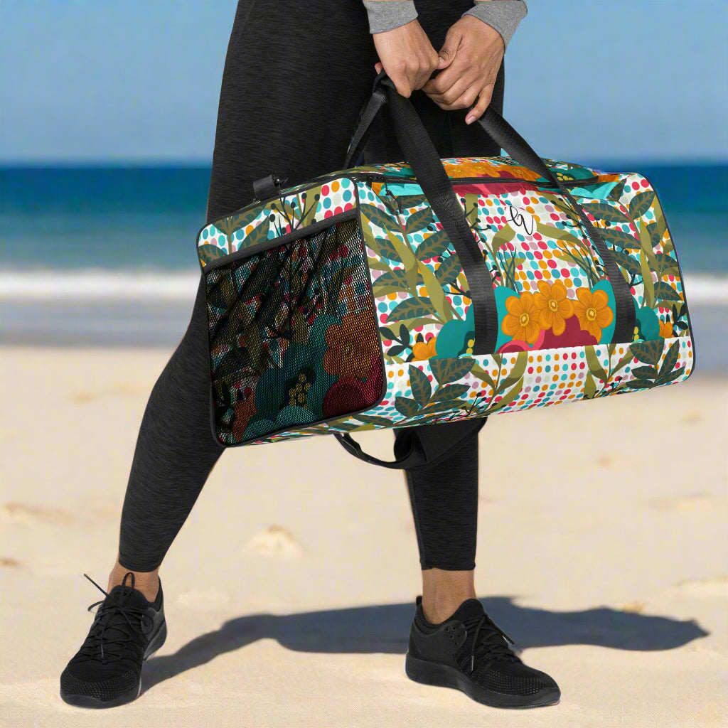 Floral Flame Duffle bag