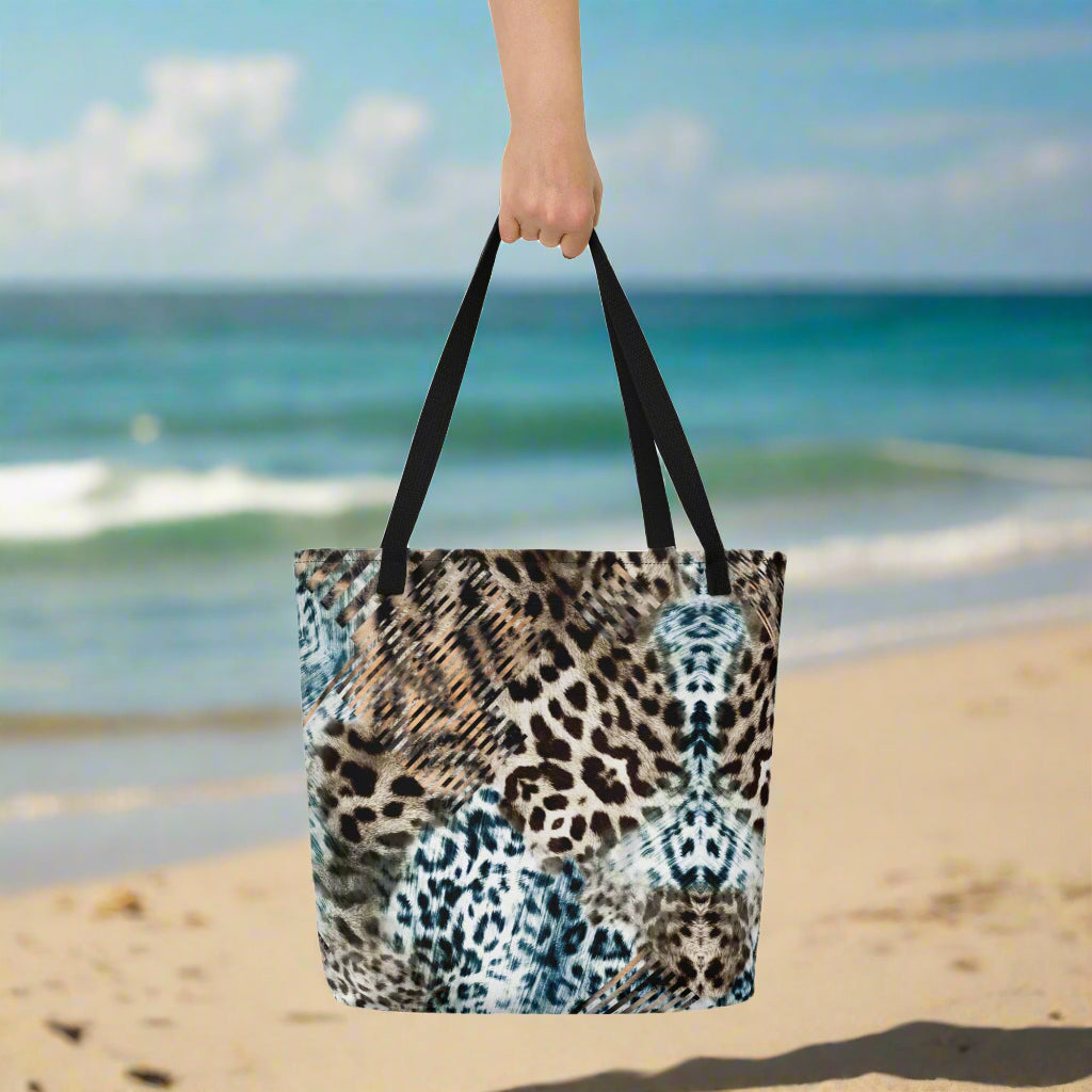 Tiger Skin Large Tote Bag