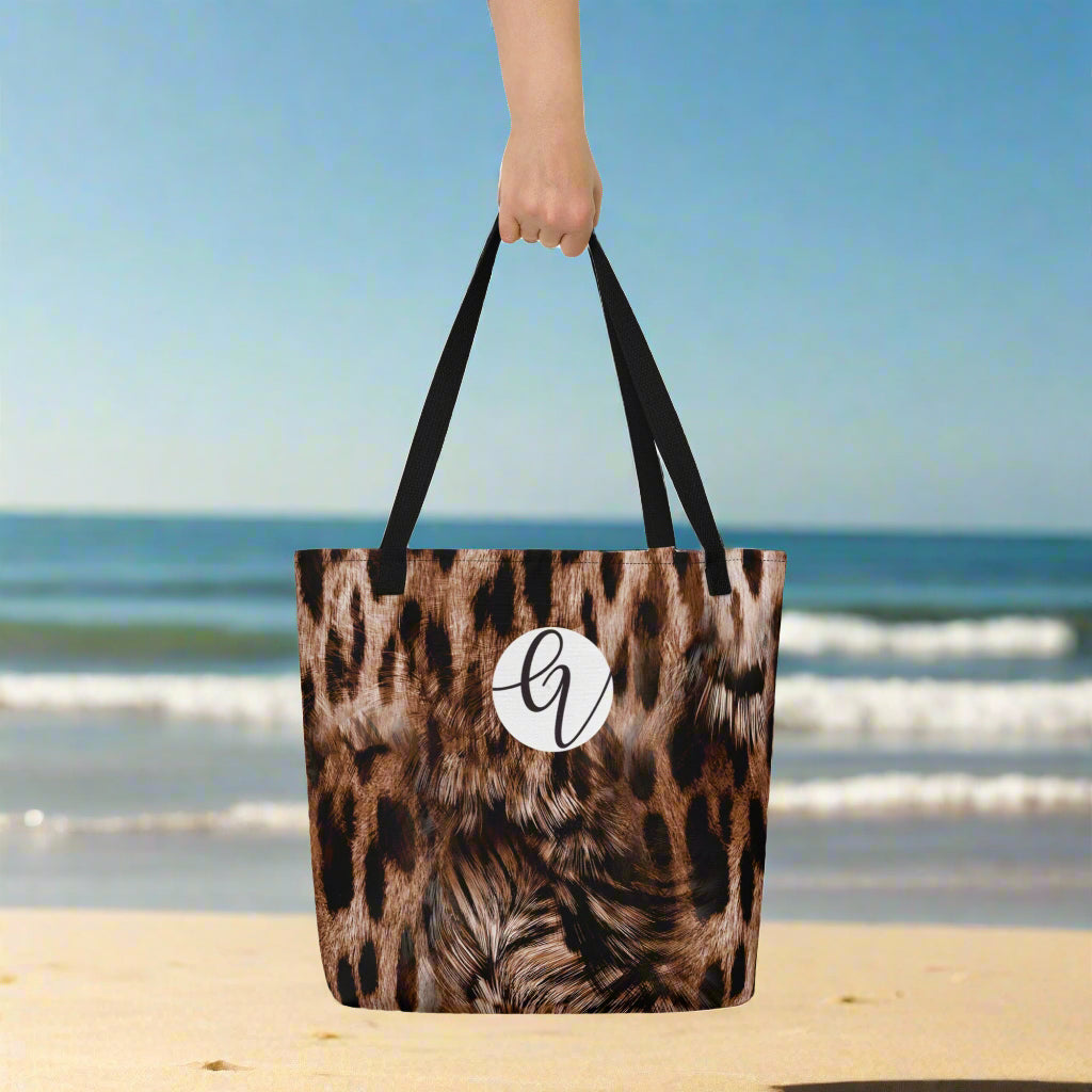 jaguar All-Over Print Large Tote Bag