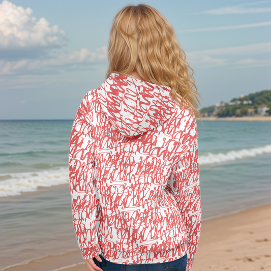 Red White Vintage Hoodie