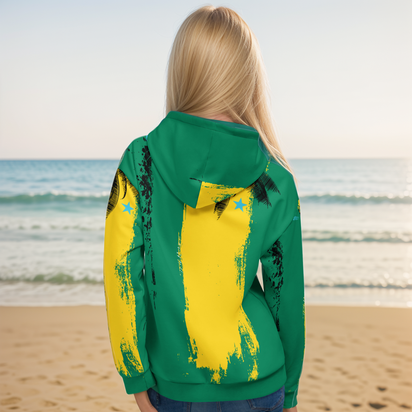 Girlie Vault Green -Yellow Hoodie