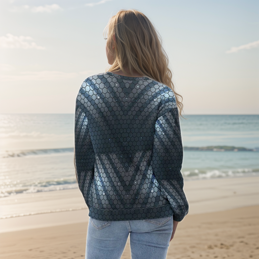 Blue Hexagon Sweatshirt