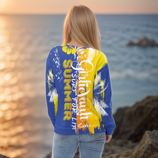 Blue Yellow Summer Sweatshirt
