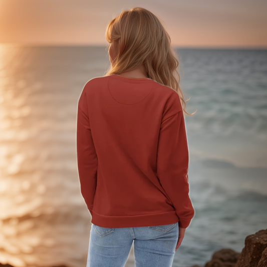 Red Dark Colored Sweatshirt