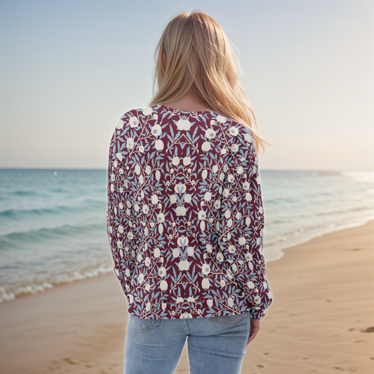 Red floral Sweatshirt