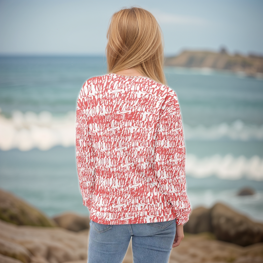 Red White Vintage Sweatshirt