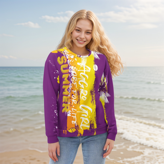 Purple Yellow summers Sweatshirt