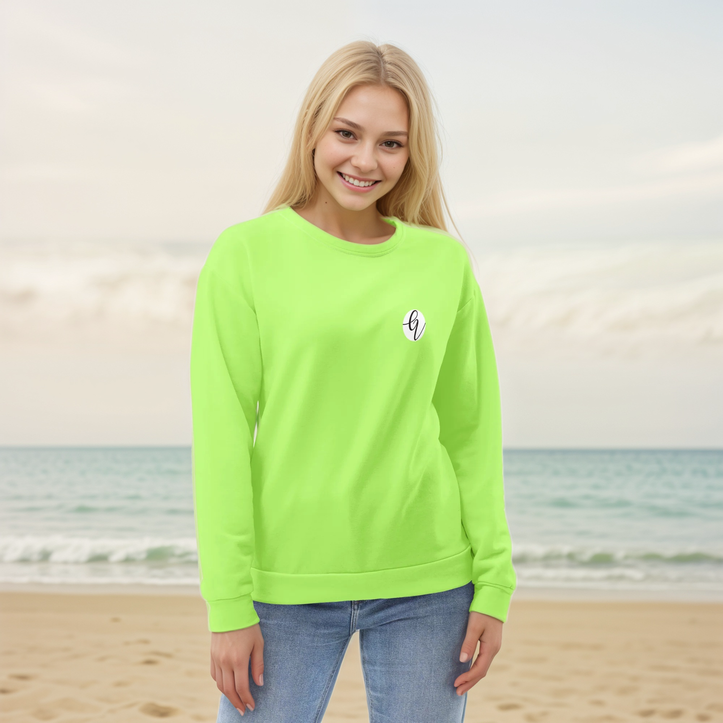 Neon Bright Green Coloured Sweatshirt