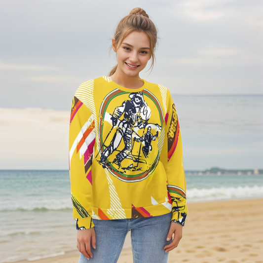 Yellow Skating Girl Sweatshirt