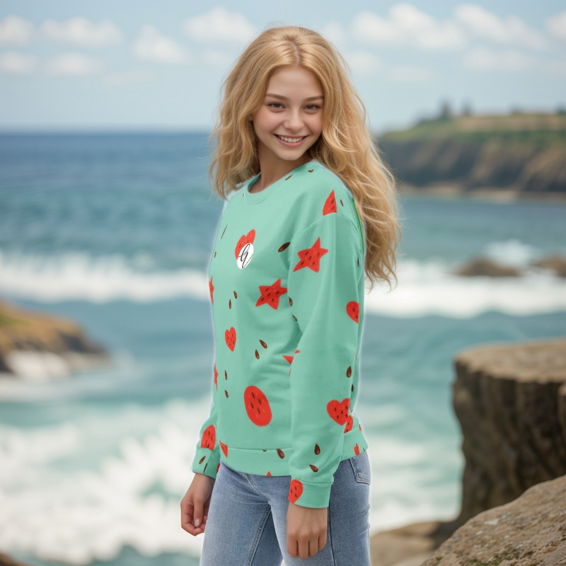 Watermelon Heart Sweatshirt