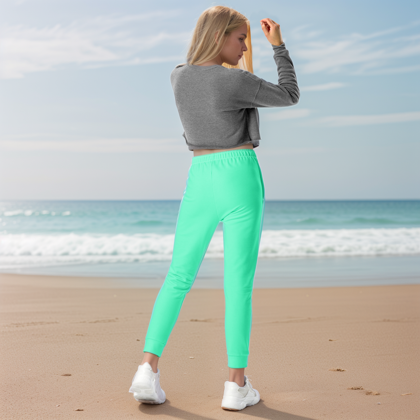 Neon Green Coloured Joggers