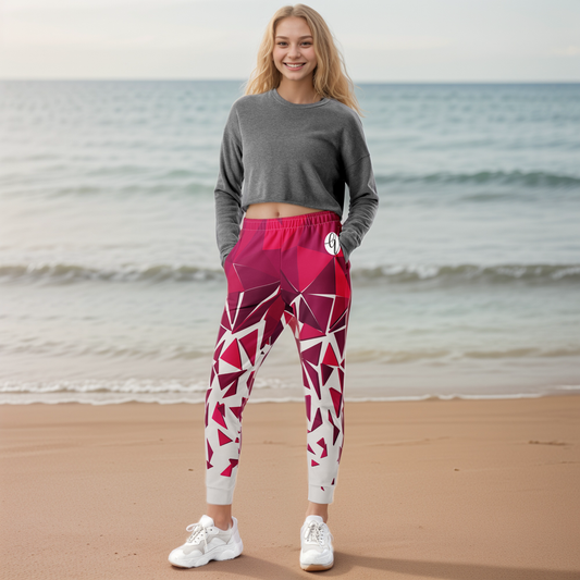 Red Ruby Mosaic Joggers