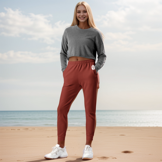 Red Dark Colored Joggers