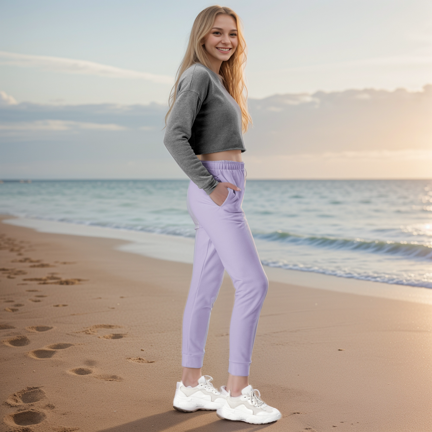 Violet Colored Joggers