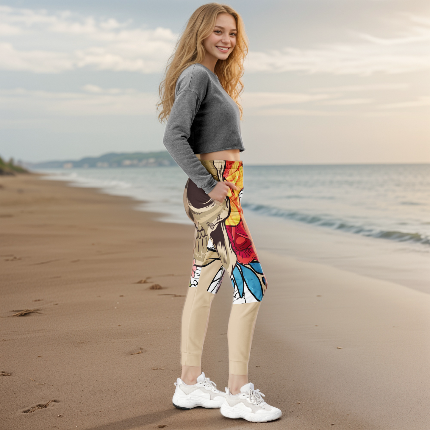 Skeletal Pattern Joggers