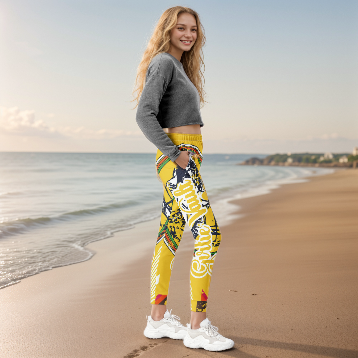 Yellow Skating Girl Joggers