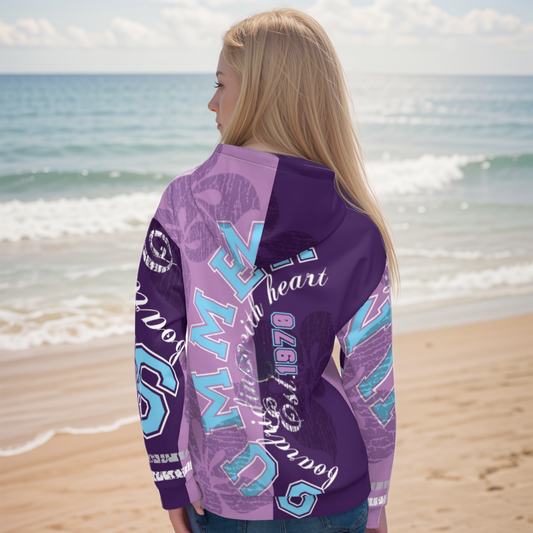 Purple Letters Hoodie