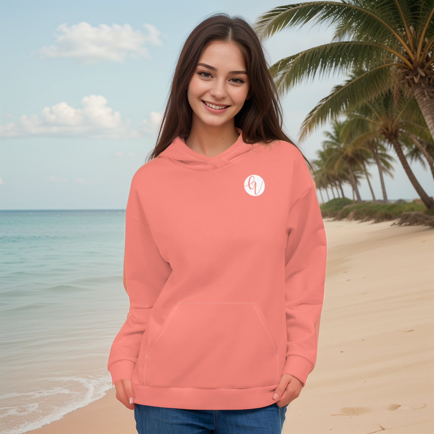 Peach coloured Hoodie